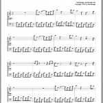 Screenpic of Saronsongs Short Rocking piano score PDF